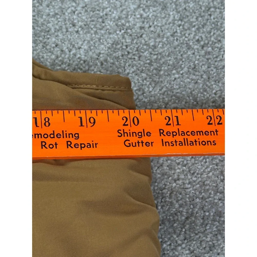 Natural Reflection Puffer Vest Women's Large Tan Quilted‎ Zip Front Insulated